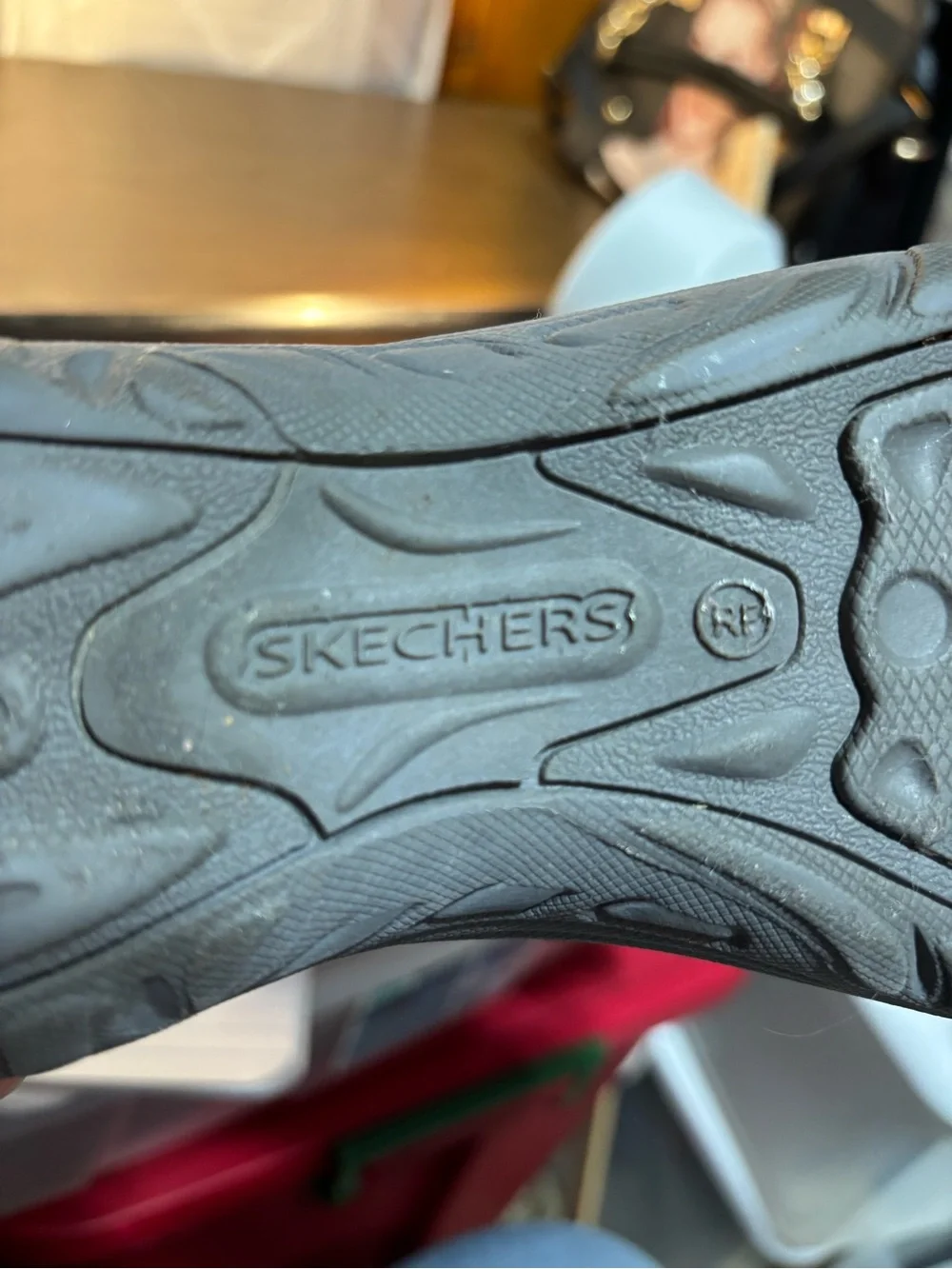 Skechers Navy Size 7 Slip-On Knit Walking Shoes